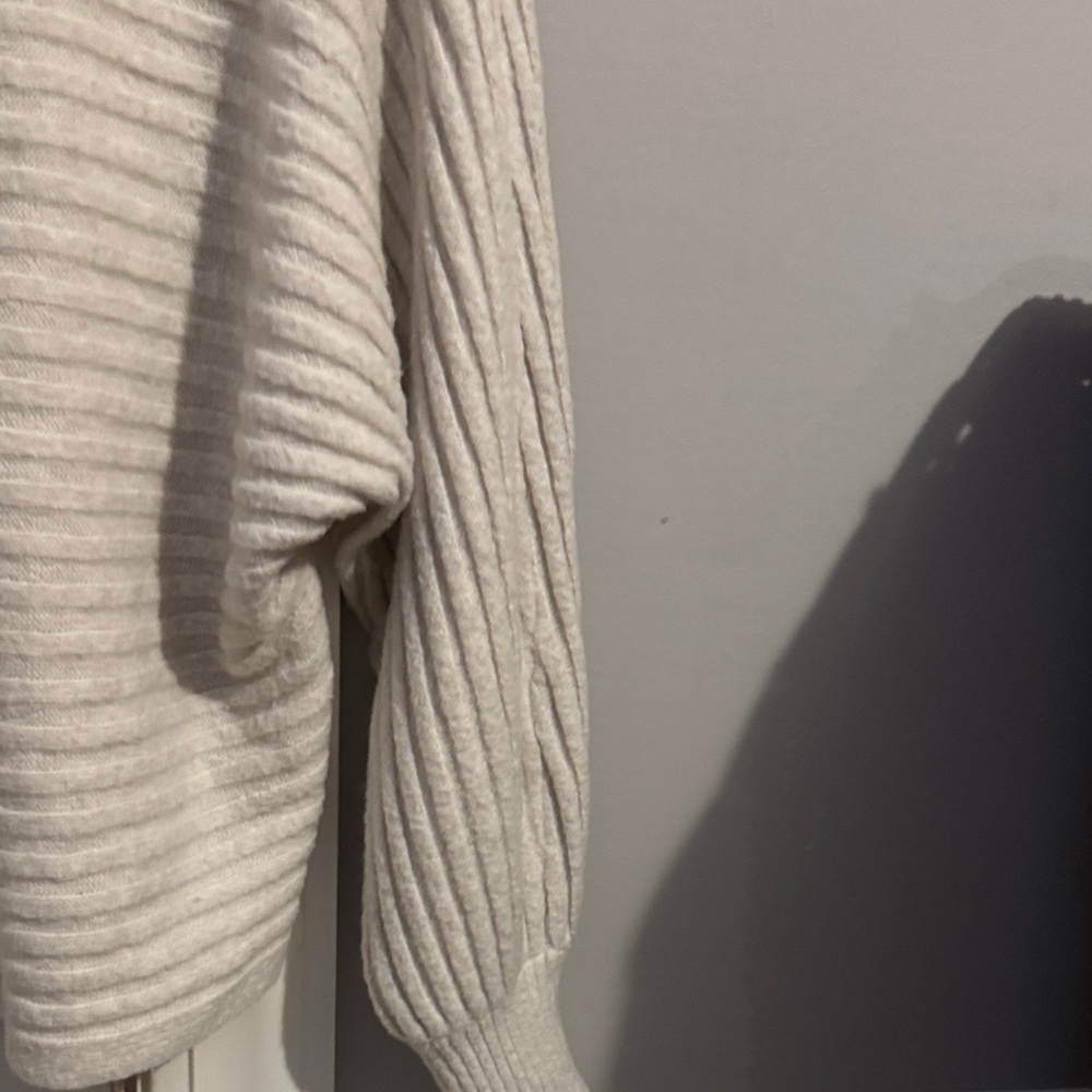 Pink Rose Cream Ribbed Sweater - Picture 5 of 5